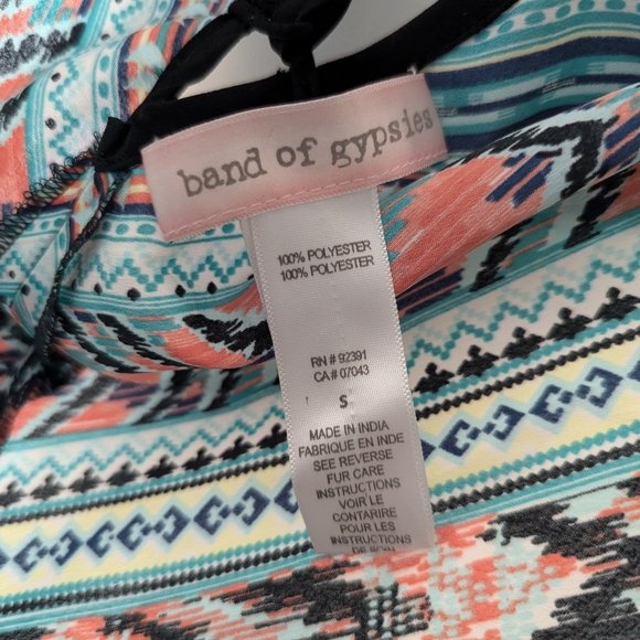 Band of gypsies silk-like tunic summer dress - Picture 5 of 6